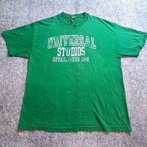 VTG Universal Studios T Shirt Unisex XL Green 1912 Theme Park Souvenir‎
